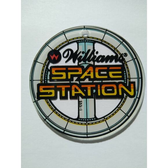 Space Station Pinball Keychain Original 1987 NOS Plastic Promo Retro Vintage - Picture 3 of 4